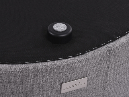 Prado Struqturo Hundesofa  90 x 70 cm silbergrau