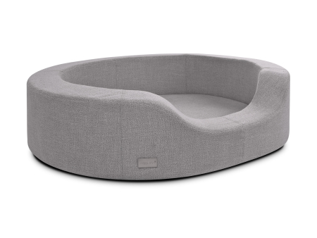 Prado Struqturo Hundesofa  105 x 85 cm silbergrau