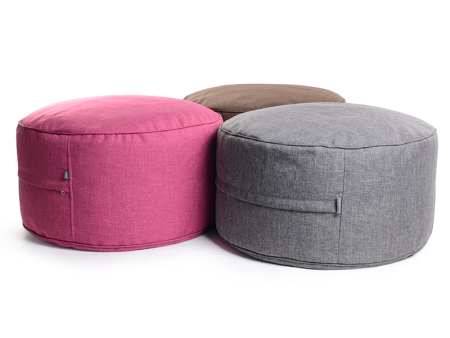 Juubag-rondo-Softline-Sitzpouf 90cm grau