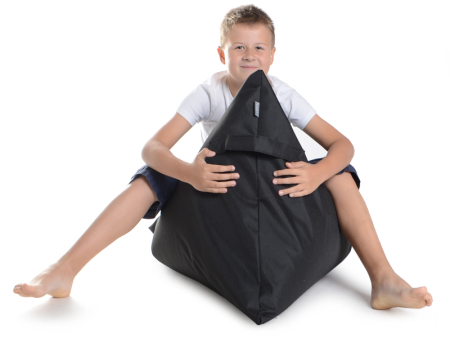 Juubag-triyang-Nylon-Sitzsack 100x60 schwarz