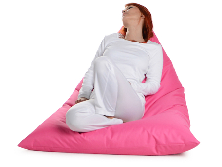 Juubag-triyang-Nylon-Sitzsack 130x100 pink