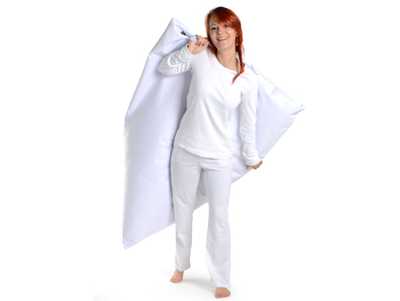 Juubag-triyang-Nylon-Sitzsack 130x100 weiss