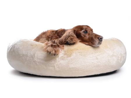 K-Nax Hundebett Fake Fur 60 cm creme