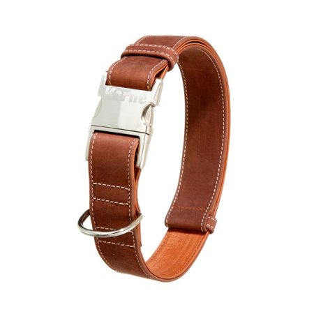 Karlie Buffalo Ultra Halsband-Braun-Hellbraun