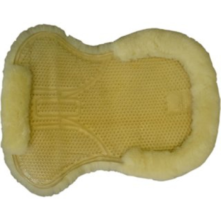 Gelpad tranparent mit Lammfell hell