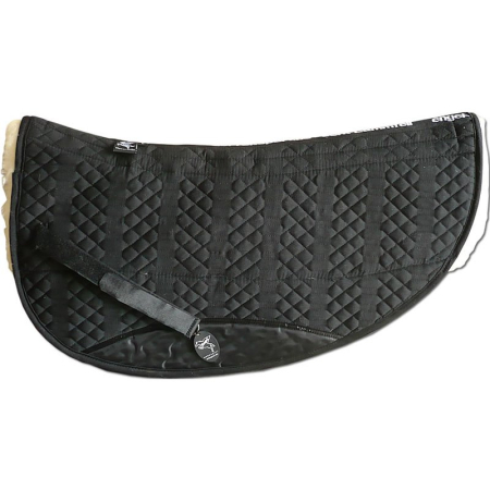 Lammfell Korrektur Aufpolster Westernpad Roundpad Schwarz/Med