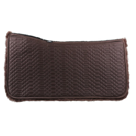Korrektur Aufpolster Lammfell Westernpad Square Mocca/Mocca-2