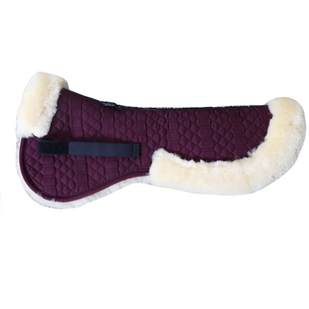 Lammfell Stofffarbe bordeaux-med