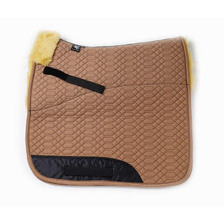 Lammfell Schabracke Stoff camel