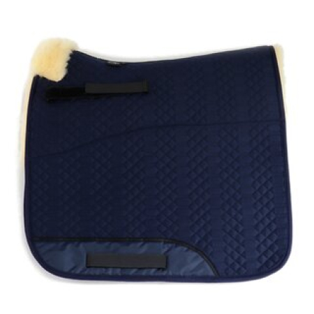 Lammfell Schabracke Stoff marineblau
