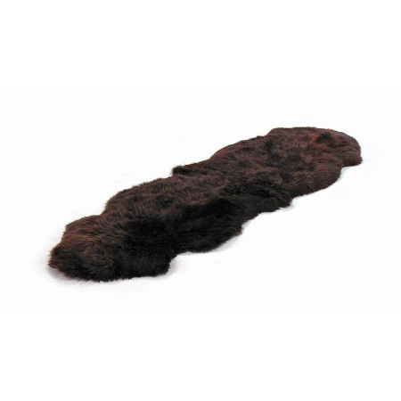 Schaffell Teppich 2-fach 180 x 60 cm mocca