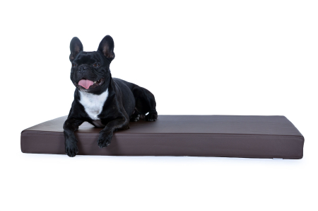 Hundematte Luvano Kunstleder 120x80 cm braun