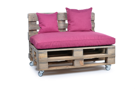 Palettenkissen-Matratzenkissen-Softline 120x80x12 pink-1