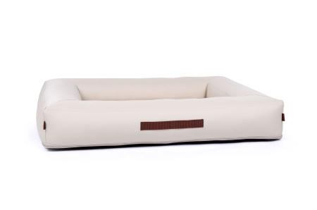 Montreal Hundebett Kunstleder creme 110x90 cm