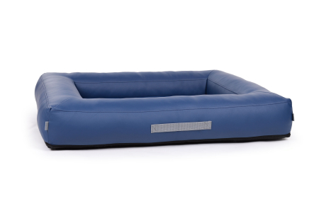 Montreal Hundebett Kunstleder marine 90x70 cm
