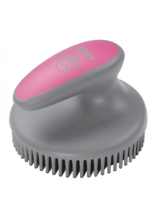 Oster Pferde Striegel Gumminoppenstriegel fein, pink