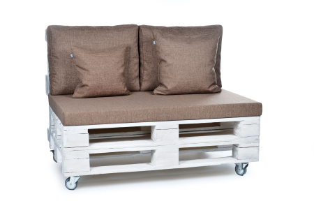 Paletten Rückenkissen-Softline 60x44x20 hellbraun