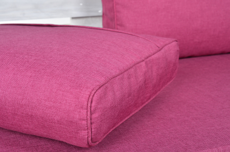 Paletten Rückenkissen-Softline 60x44x20 pink