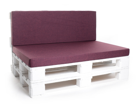 Palettenkissen-Matratzenkissen-Softline 120x42x8 violett