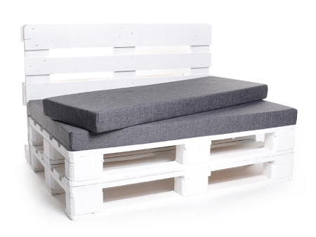 Palettenkissen-Matratzenkissen-Softline 120x80x8 grau