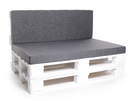 Palettenkissen-Matratzenkissen-Softline 120x80x8 grau