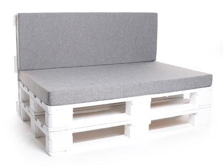 Palettenkissen-Matratzenkissen-Softline 120x80x8 silber