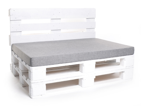 Palettenkissen-Matratzenkissen-Softline 120x80x8 silber