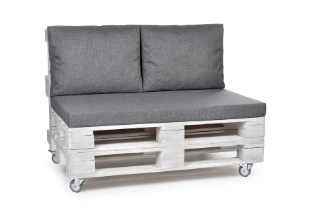 Paletten Rückenkissen-Softline 60x44x20 grau