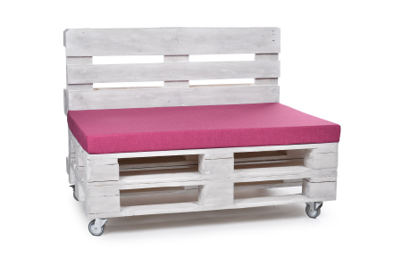 Palettenkissen-Matratzenkissen-Softline 120x80x8 pink