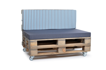 Palettenrückenkissen Sunline Stripes 120x42x8 blau-1