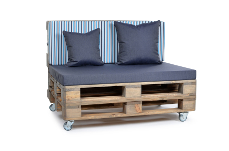 Palettenrückenkissen Sunline Stripes 120x42x8 blau-2