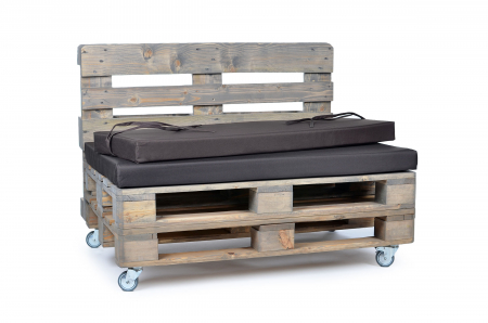 Palettenrueckenkissen Nylongewebe 120x42x8 braun