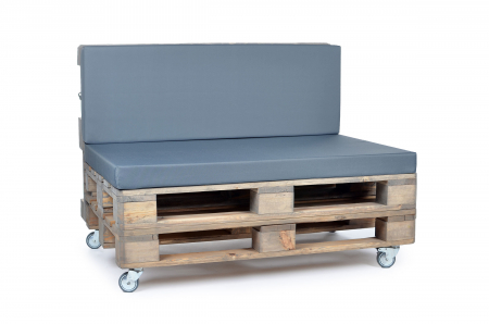 Palettenrueckenkissen Nylongewebe 120x42x8 grau