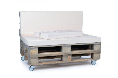 Palettenseitenkissen Nylongewebe 72x42x8 creme