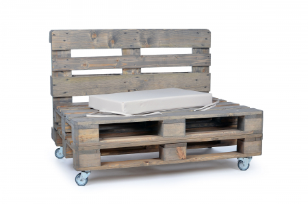 Palettenseitenkissen Nylongewebe 72x42x8 creme
