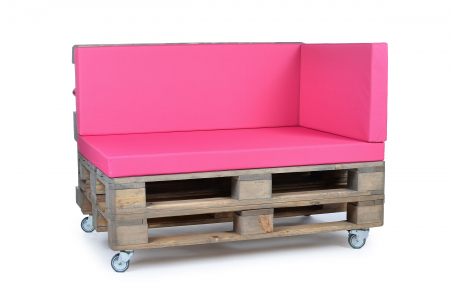 Palettenseitenkissen Nylongewebe 72x42x8 pink