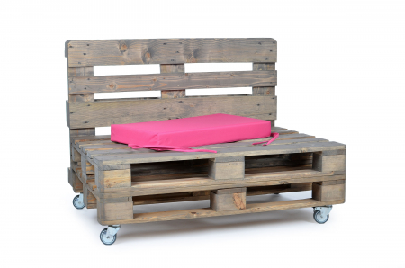 Palettenseitenkissen Nylongewebe 72x42x8 pink