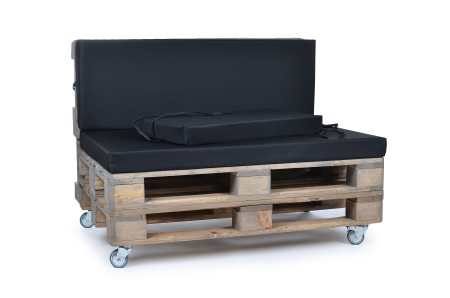 Palettenseitenkissen Nylongewebe 72x42x8 schwarz