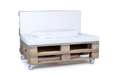 Palettenseitenkissen Nylongewebe 72x42x8 weiss