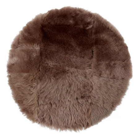 Sitzkissen Lammfell braun 38 cm