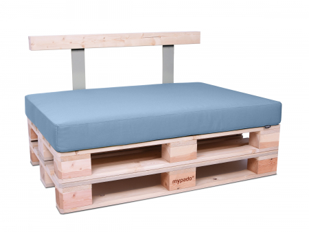 Palettenkissen Sunline Uni 80x60x12 Premium (Outdoor) hellblau