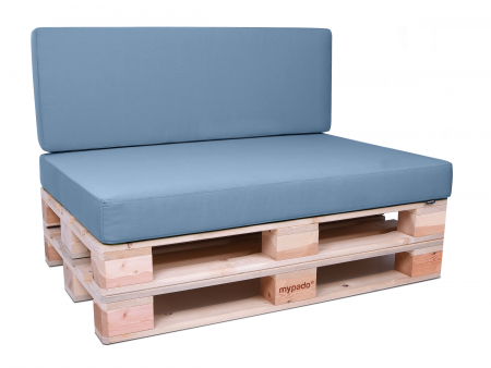 Palettenkissen Sunline Uni 72x42x8 Premium (Outdoor) hellblau-1