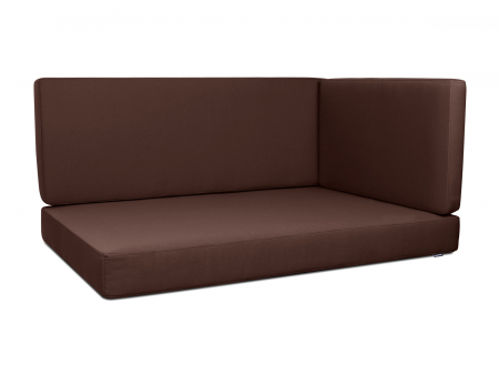 Palettenkissen Sunline Uni 80x60x12 Premium (Outdoor) braun-