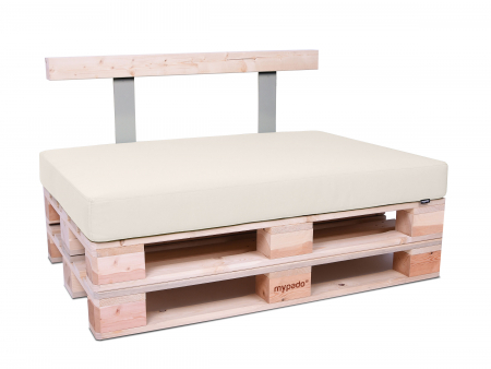 Palettenkissen Sunline Uni 72x42x8 Premium (Outdoor) creme-2