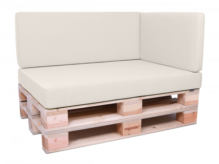 Palettenkissen Sunline Uni 72x42x8 Premium (Outdoor) creme
