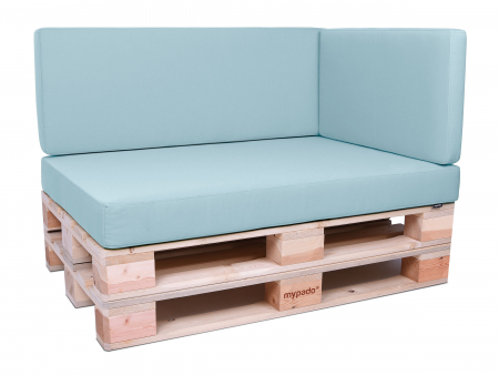 Palettenkissen Sunline Uni 60x42x8 Premium (Outdoor) eisblau-2