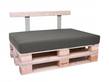 Palettenkissen Sunline Uni 72x42x8 Premium (Outdoor) grau-2