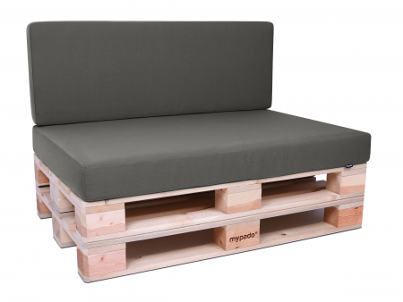 Palettenkissen Sunline Uni 72x42x8 Premium (Outdoor) grau-1