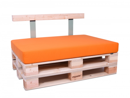Palettenkissen Sunline Uni 60x42x8 Premium (Outdoor) orange-1