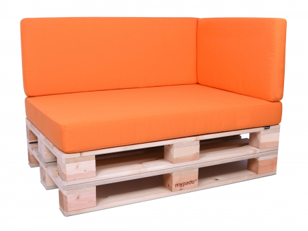 Palettenkissen Sunline Uni 60x42x8 Premium (Outdoor) orange-2